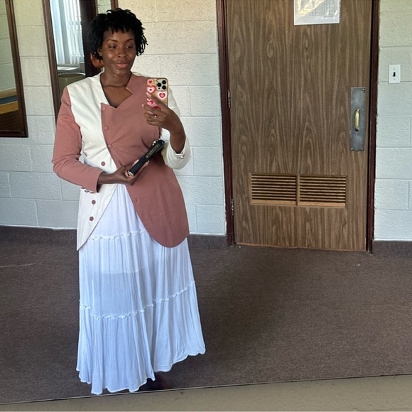 NWT White Summer Dress 👗 (stains) Size XL - Picture 9 of 9